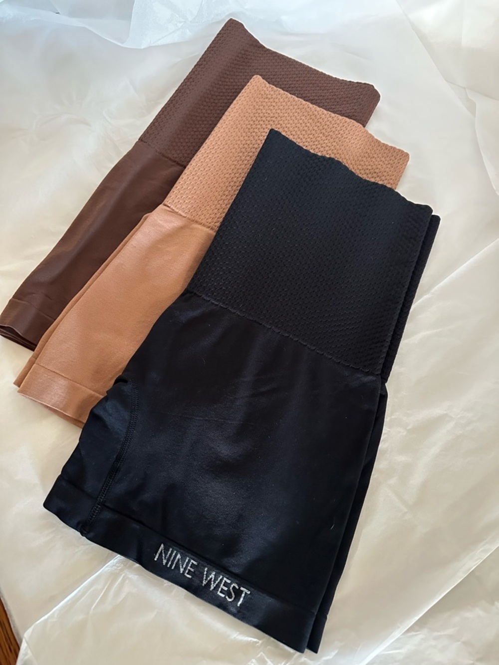 Bundle 3 pairs- XL- Nine West Intimates High-Waist Shapewear Shorts- NEW